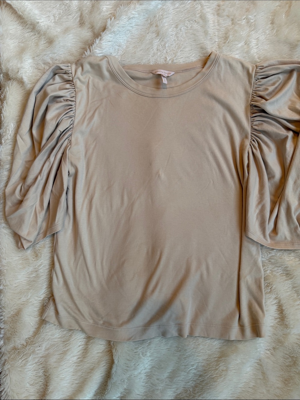 Rebecca Taylor Puffed Sleeve Top